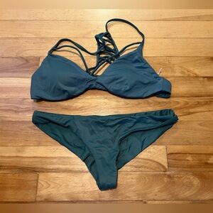 RVCA Dark Teal Bikini Set